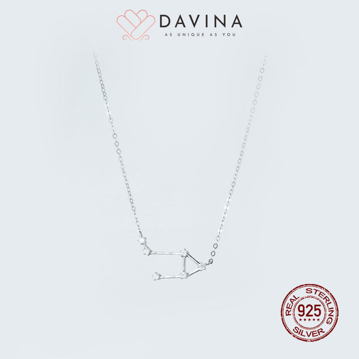 DAVINA Ladies Zodiac Necklace Sterling Silver 925