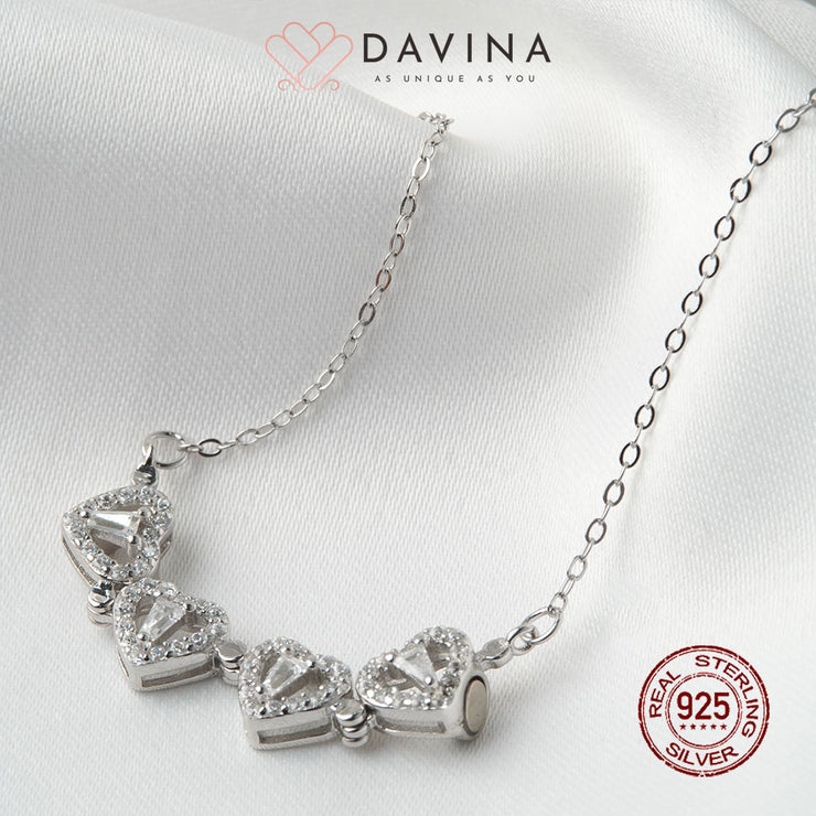 DAVINA Ladies Lexa Necklace Silver Color S925