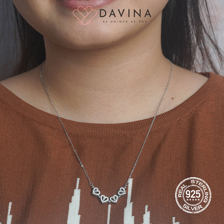 DAVINA Ladies Lexa Necklace Silver Color S925