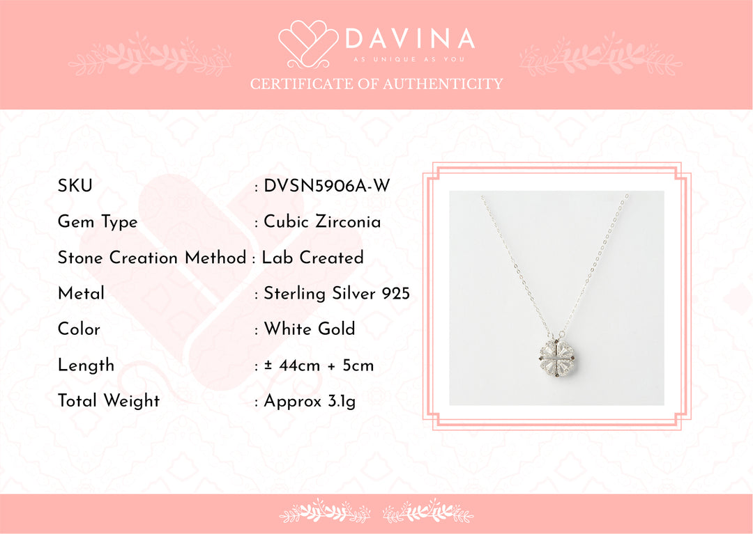 DAVINA Ladies Lexa Necklace Sterling Silver 925