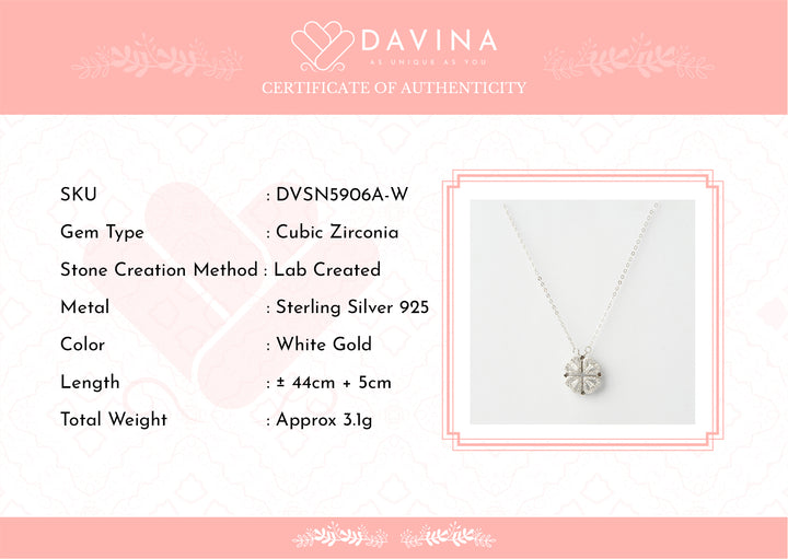 DAVINA Ladies Lexa Necklace Sterling Silver 925