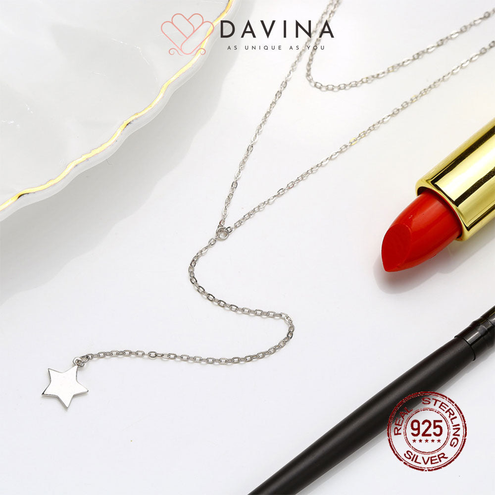 DAVINA Ladies Selina Necklace Sterling Silver 925