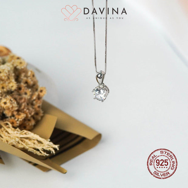 DAVINA Ladies Divya Necklace Sterling Silver 925