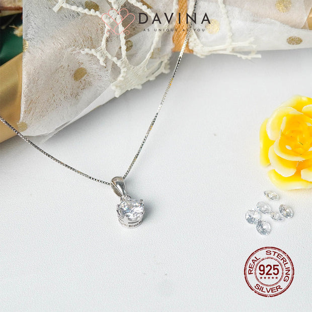 DAVINA Ladies Divya Necklace Sterling Silver 925