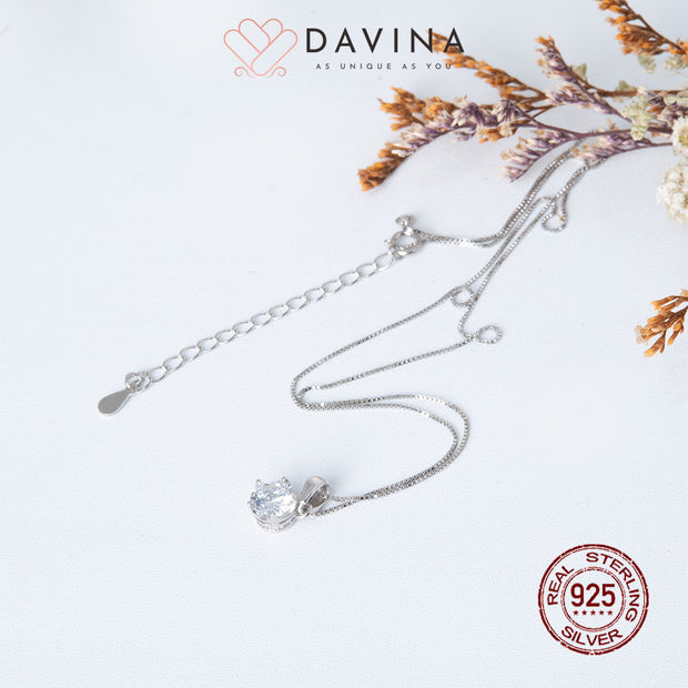 DAVINA Ladies Divya Necklace Sterling Silver 925