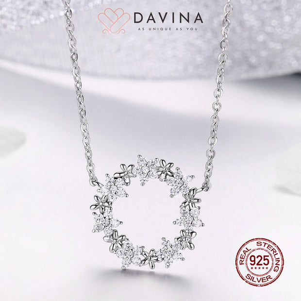 DAVINA Ladies Bianca Necklace Sterling Silver 925