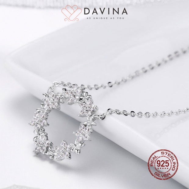 DAVINA Ladies Bianca Necklace Sterling Silver 925