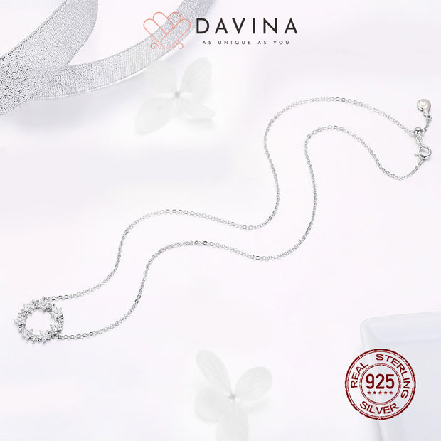 DAVINA Ladies Bianca Necklace Sterling Silver 925