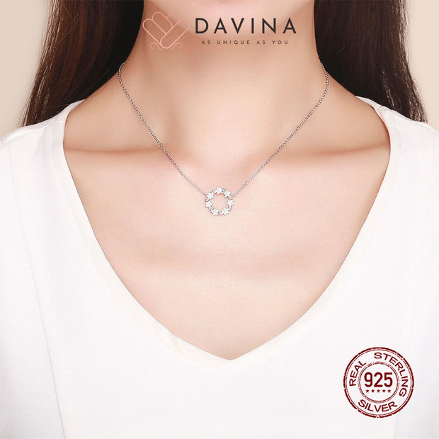 DAVINA Ladies Bianca Necklace Sterling Silver 925