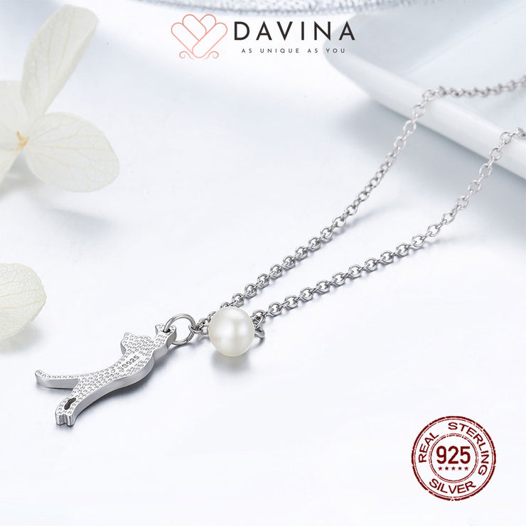 DAVINA Ladies Naomi Necklace Sterling Silver 925