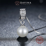 DAVINA Ladies Elizabeth Necklace Silver Color S925