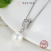 DAVINA Ladies Elizabeth Necklace Silver Color S925