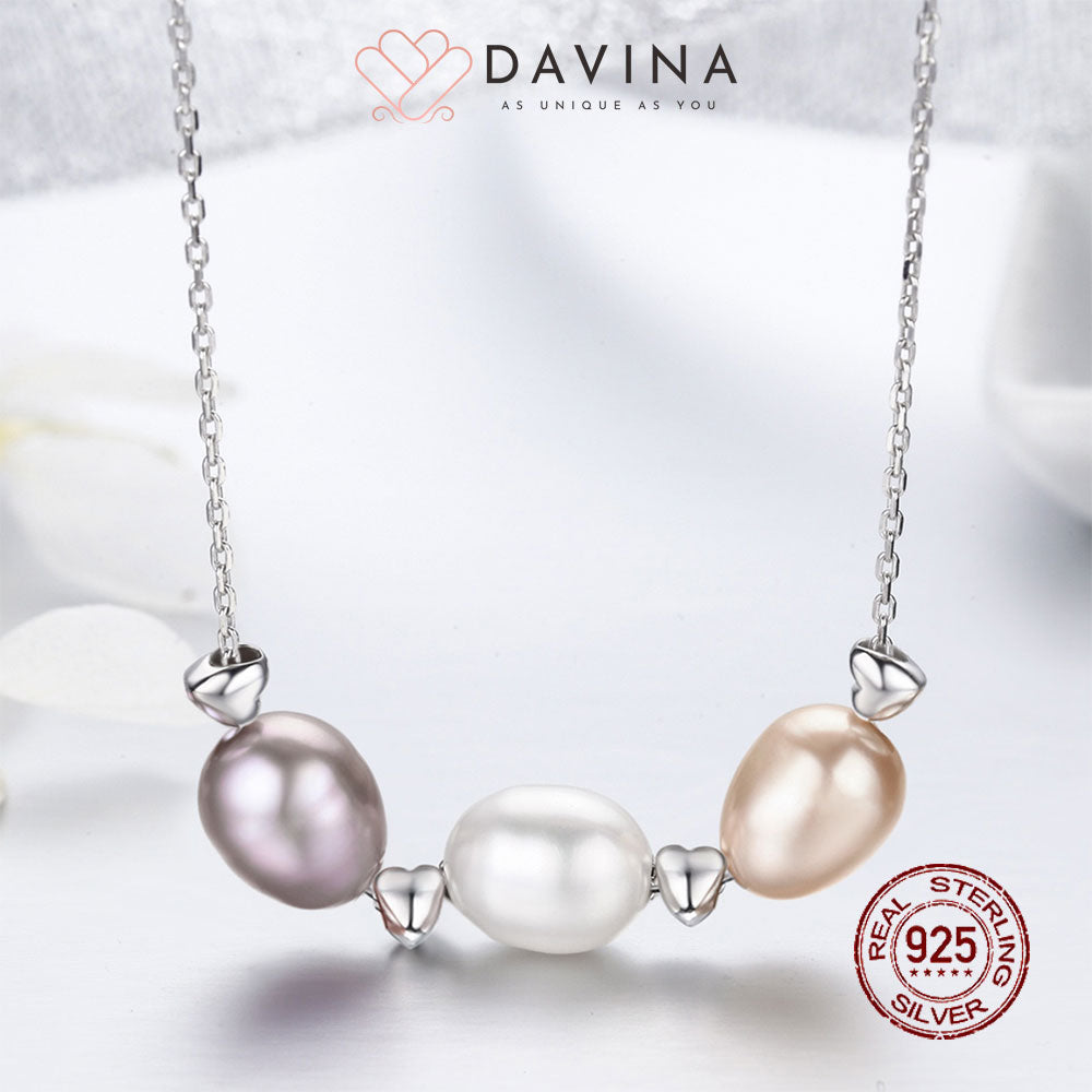 DAVINA Ladies Quinn Necklace Sterling Silver 925