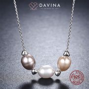 DAVINA Ladies Quinn Necklace Sterling Silver 925