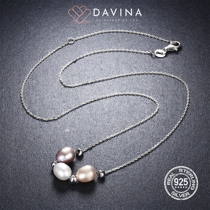 DAVINA Ladies Quinn Necklace Sterling Silver 925