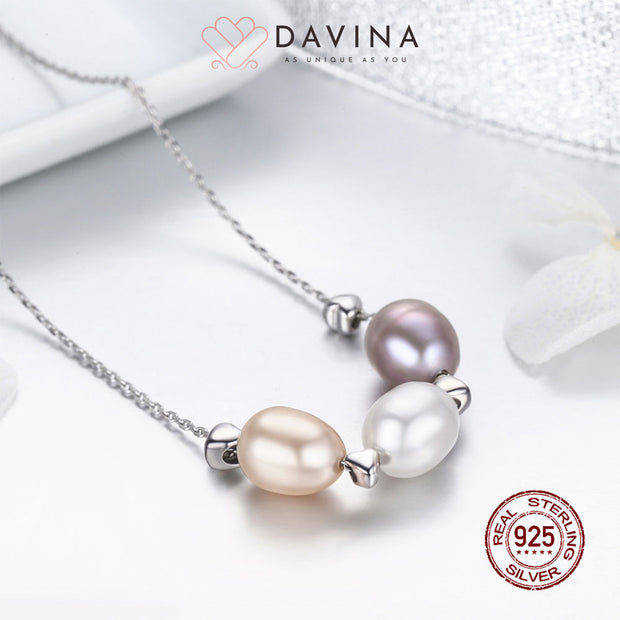 DAVINA Ladies Quinn Necklace Sterling Silver 925