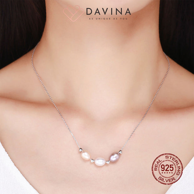 DAVINA Ladies Quinn Necklace Sterling Silver 925