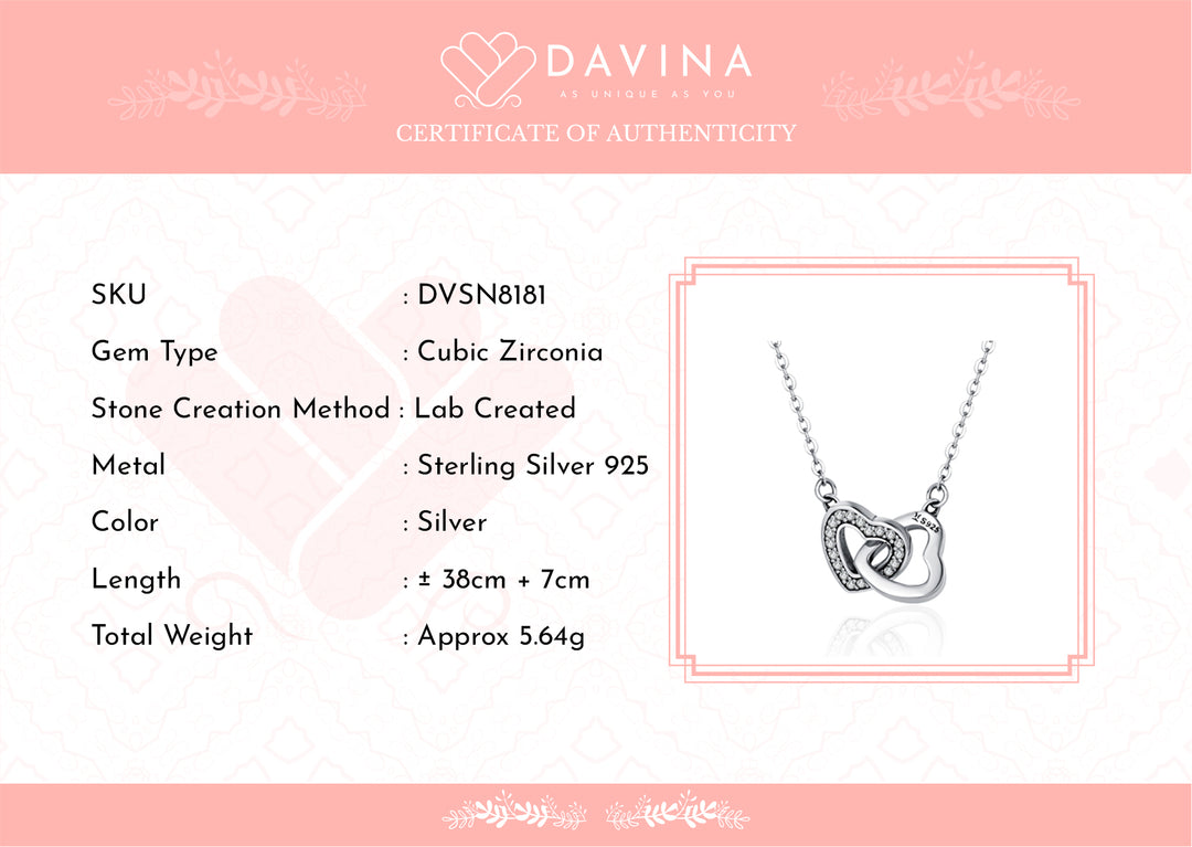 DAVINA Ladies Karen Necklace Sterling Silver 925