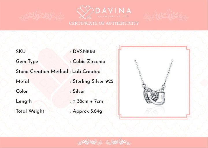 DAVINA Ladies Karen Necklace Sterling Silver 925