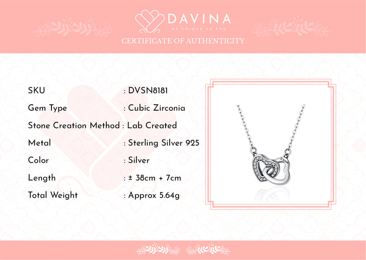 DAVINA Ladies Karen Necklace Sterling Silver 925