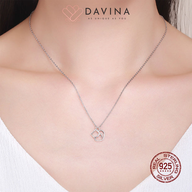 DAVINA Ladies Misty Necklace Sterling Silver 925