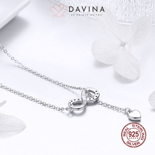 DAVINA Ladies Lucy Necklace Sterling Silver 925