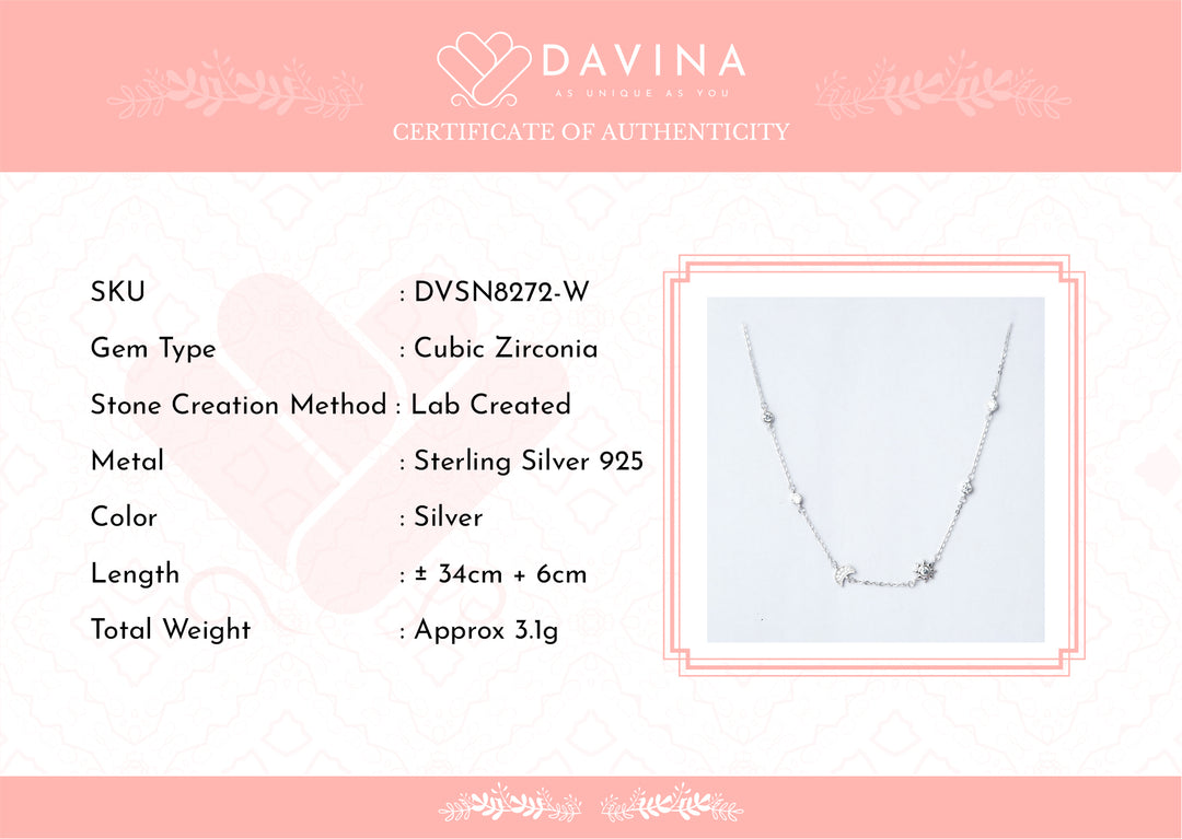 DAVINA Ladies Lynelle Necklace Sterling Silver 925