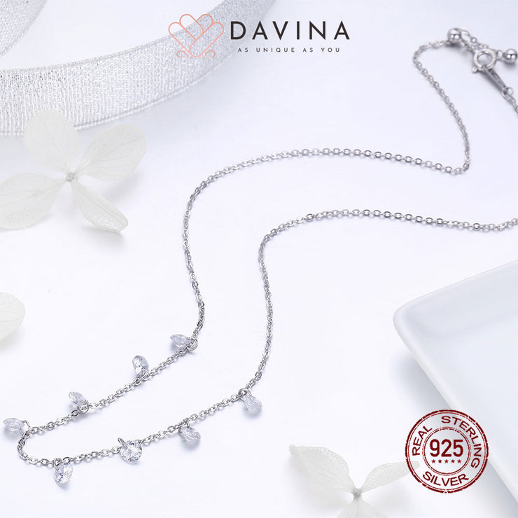 DAVINA Ladies Margareth Necklace Sterling Silver 925