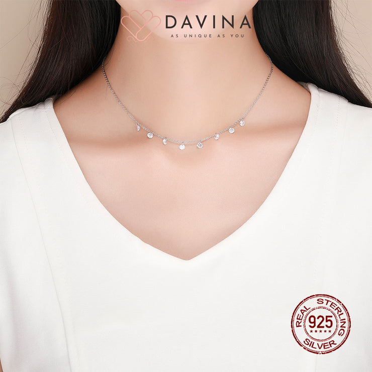 DAVINA Ladies Margareth Necklace Sterling Silver 925