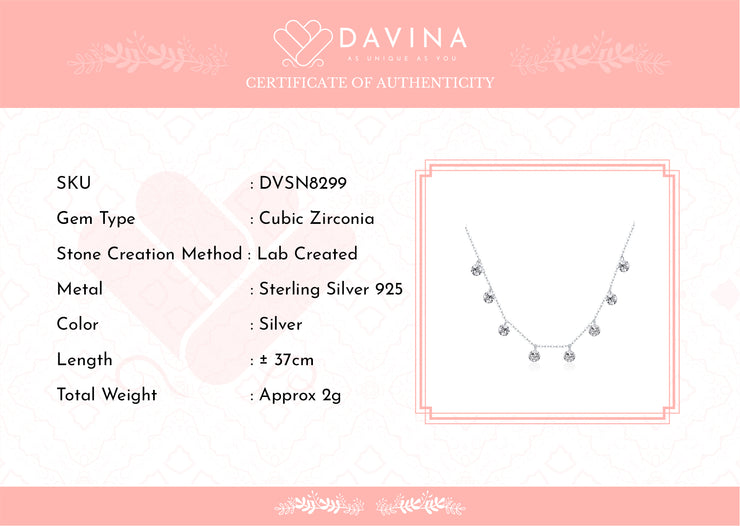 DAVINA Ladies Margareth Necklace Sterling Silver 925