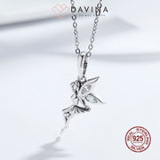 DAVINA Ladies Fairy Necklace Silver Color S925