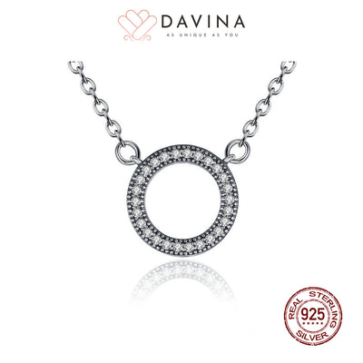 DAVINA Ladies Eliana Necklace Silver Color S925