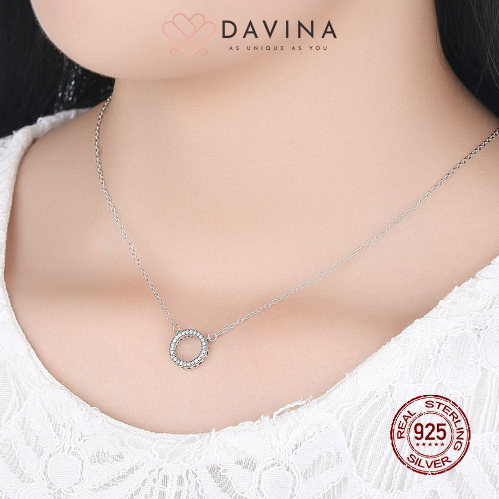 DAVINA Ladies Eliana Necklace Sterling Silver 925