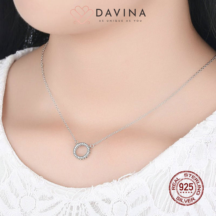 DAVINA Ladies Eliana Necklace Sterling Silver 925