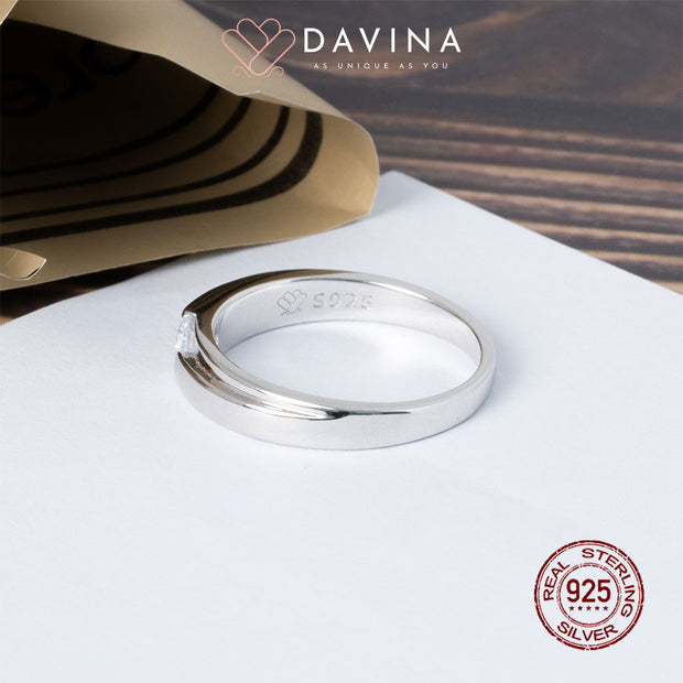 DAVINA Ladies Oscar Ring Silver Color S925