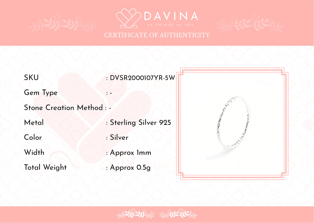 DAVINA Ladies Lennie Ring Sterling Silver 925