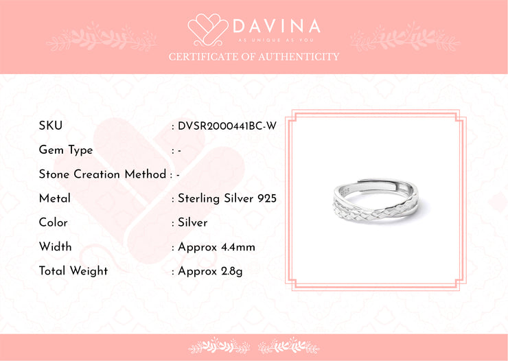 DAVINA Couple Frank Fierra Rings Silver Color S925