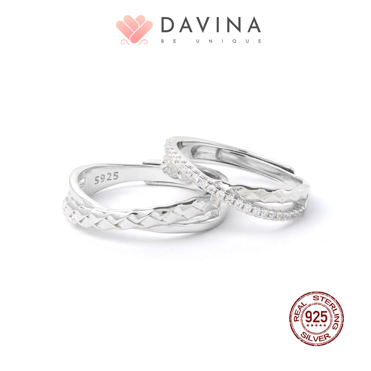 DAVINA Couple Frank Fierra Rings Silver Color S925