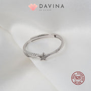 DAVINA Ladies Adhara Ring Sterling Silver 925