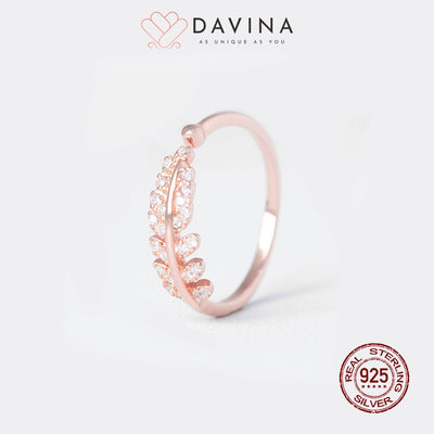 DAVINA Ladies Aurell Ring Rose Gold Color S925