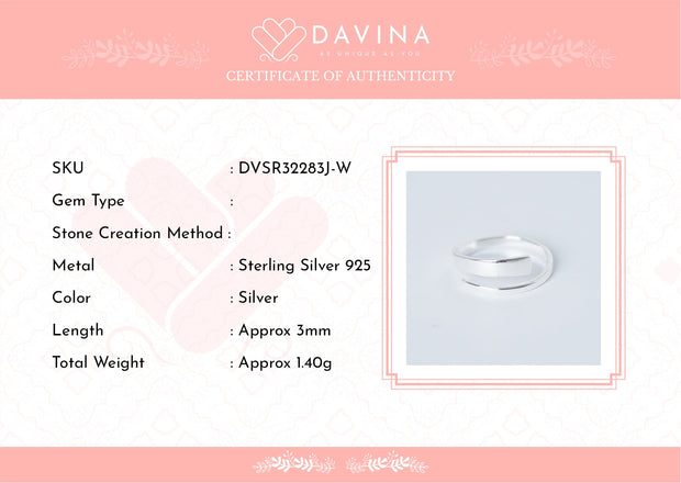 DAVINA Ladies Jennie Ring Silver Color S925