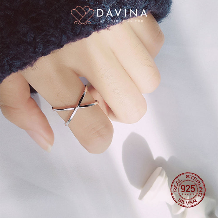 DAVINA Ladies Yolan Ring Sterling Silver 925