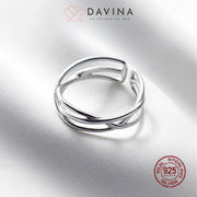 DAVINA Ladies Mocha Ring Sterling Silver 925