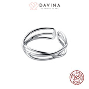 DAVINA Ladies Mocha Ring Sterling Silver 925