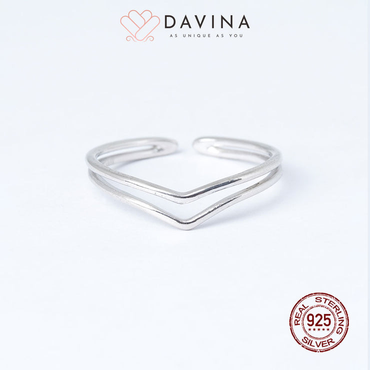 DAVINA Ladies Zya Ring Sterling Silver 925