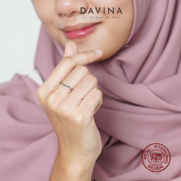 DAVINA Ladies Adara Ring Sterling Silver 925