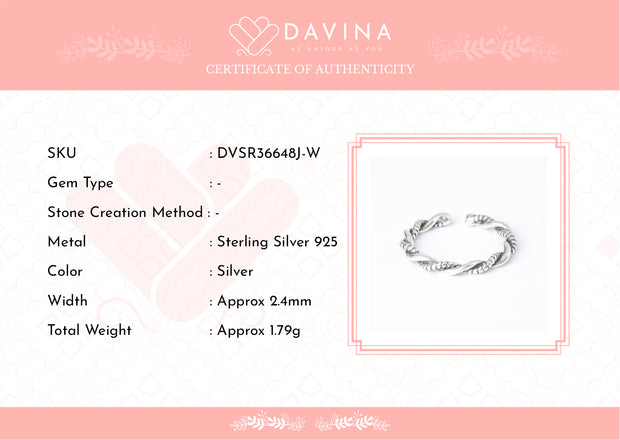 DAVINA Ladies Adara Ring Sterling Silver 925