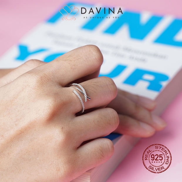 DAVINA Ladies Ziva Ring Sterling Silver 925