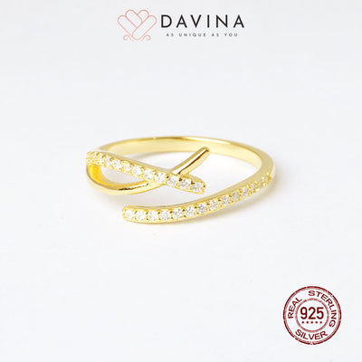 DAVINA Ladies Ziva Ring Yellow Color S925