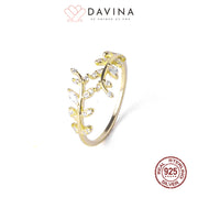 DAVINA Ladies Ayana Ring Gold Color Sterling Silver 925